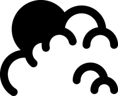 Clouds And Sun Laser Cut Svg File, Free Vectors File